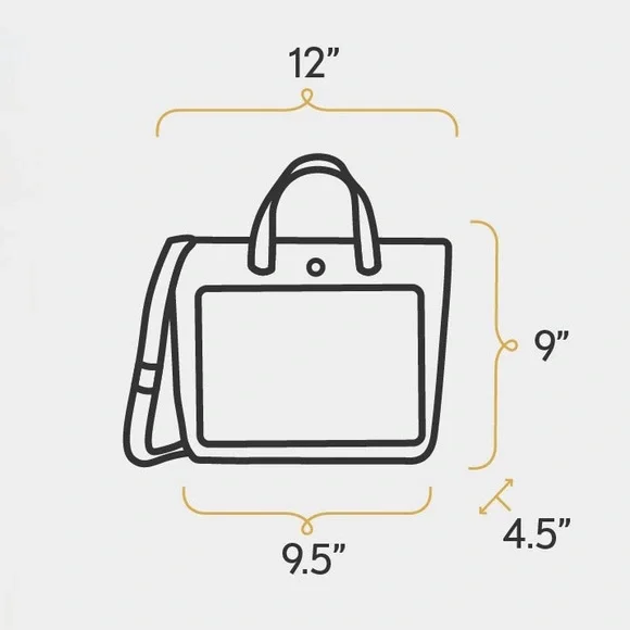 Portland Leather Tan Leather Tote with Removable Strap - Picture 4 of 13